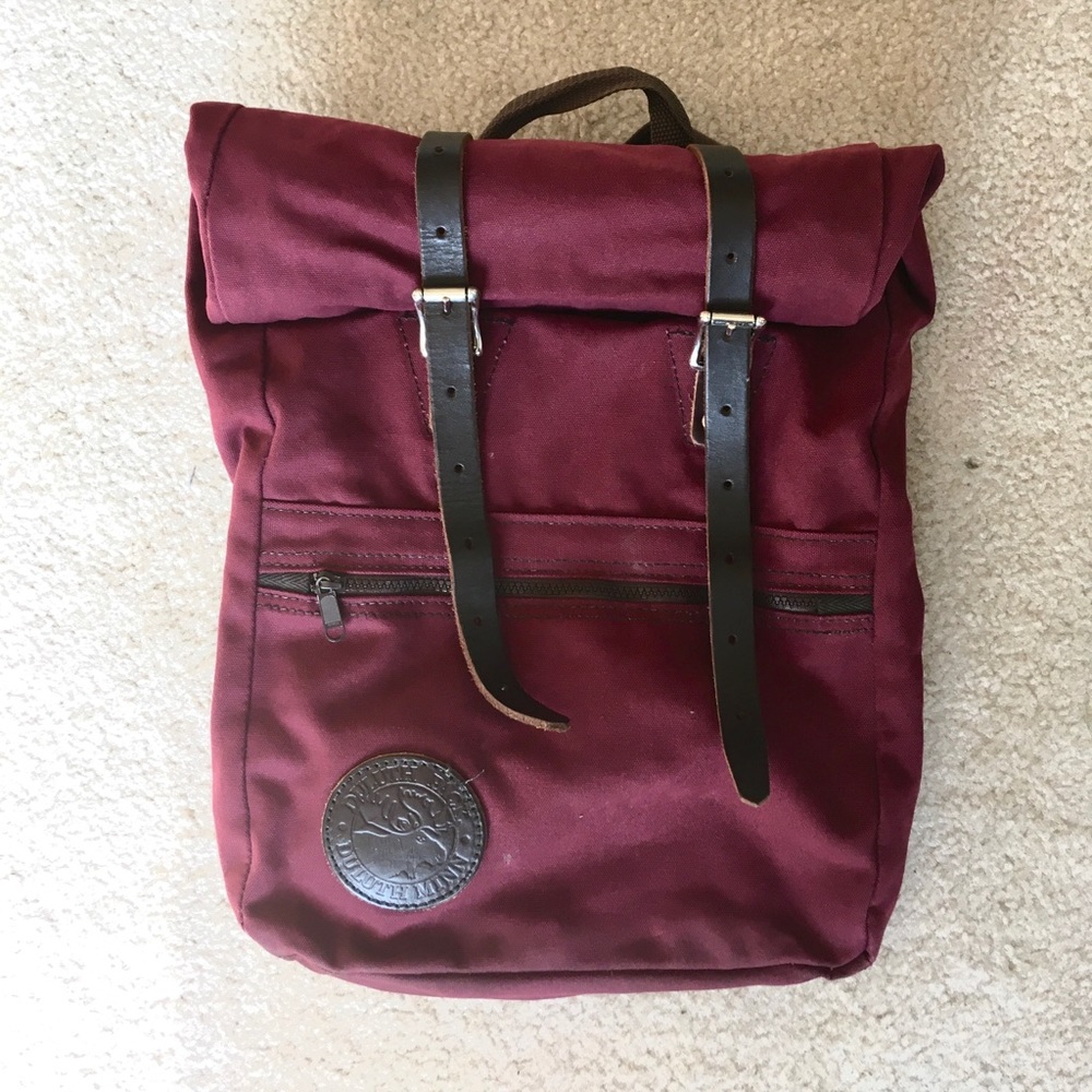 Duluth Pack Roll-Top Scout Pack Burgundy